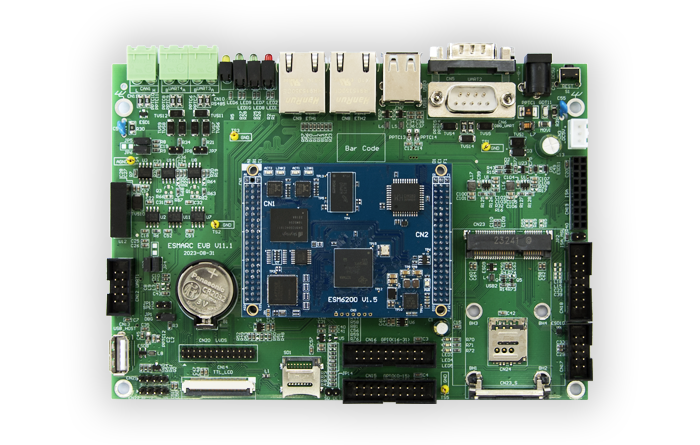 TI AM6254, Linux-5.10 / Qt-5.14, 双千兆网口,CAN-FD×3,嵌入式主板